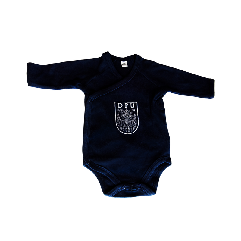 Baby Body navy - white embroidery