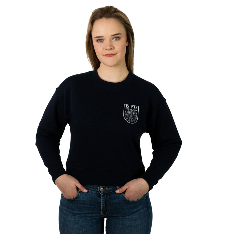 Women's Sweater  navy - white embroidery